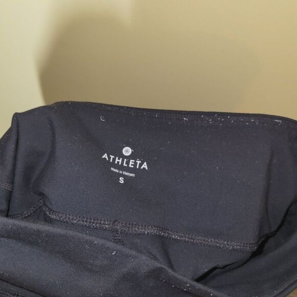 Athleta Black Zipper Pocket Leggings Small - Picture 8 of 11
